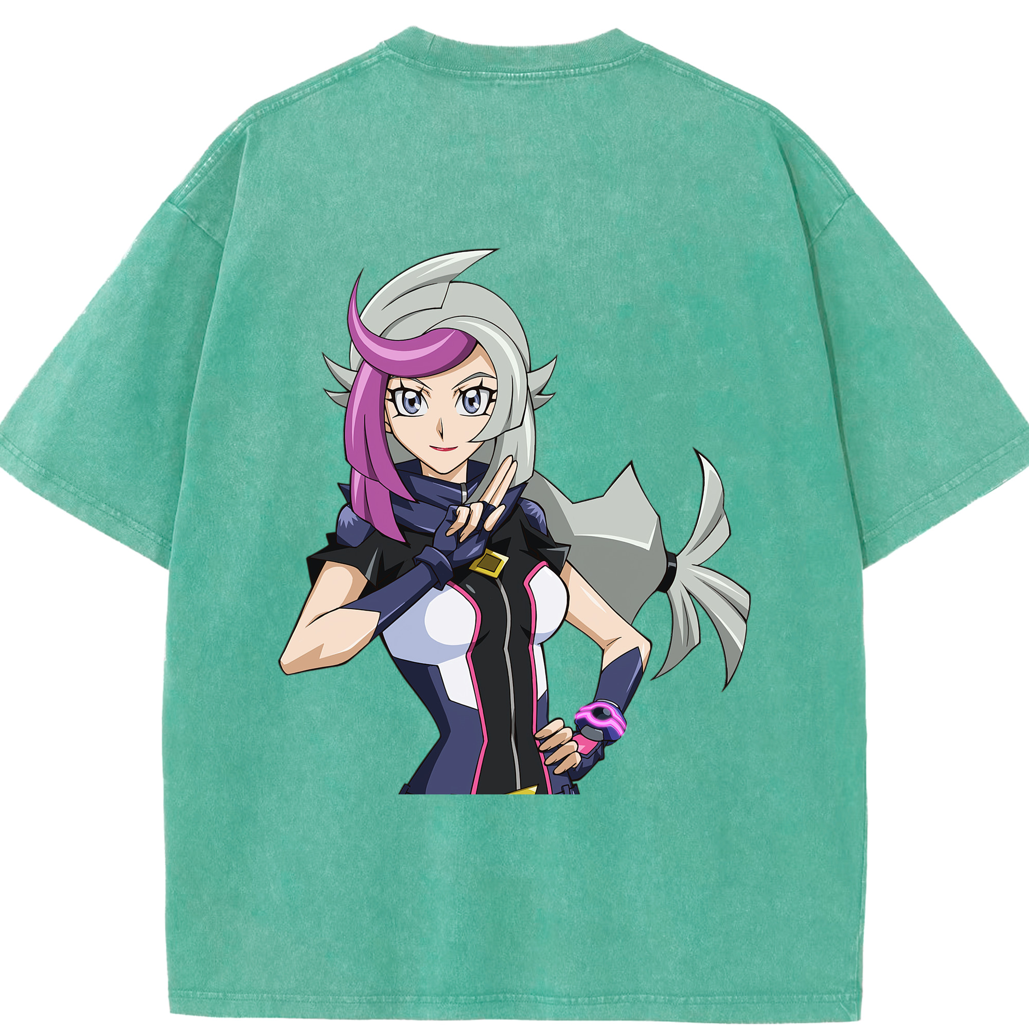 （画像用） 遊☆戯☆王 Yu-Gi-Oh! 綿100% ヴィンテージ風 半袖Tシャツ（背面プリント）
